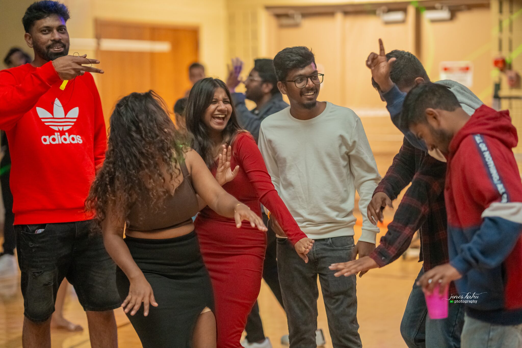 Students dancing