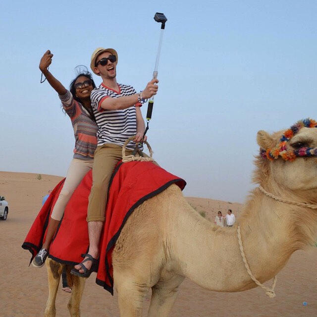 Student on a camel