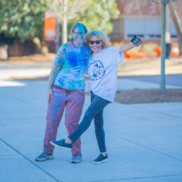 Katie Lloyd and Brenda Austrie-Cannaday at Holi