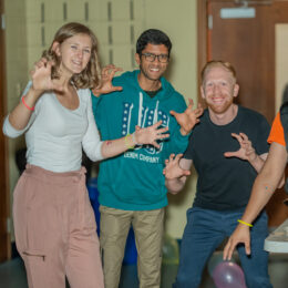 Students posing at GloBears