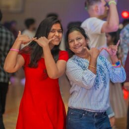 Students posing at GloBears