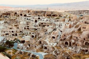 view of Jerash city ruins